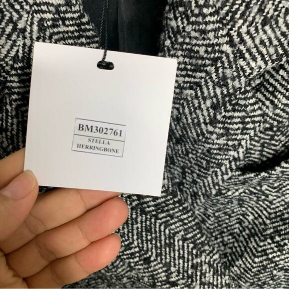 Steve Madden Stella Herringbone double breasted jacket size small minimalist - Picture 6 of 6
